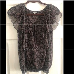 Charlotte Russe, sheer blouse, size small